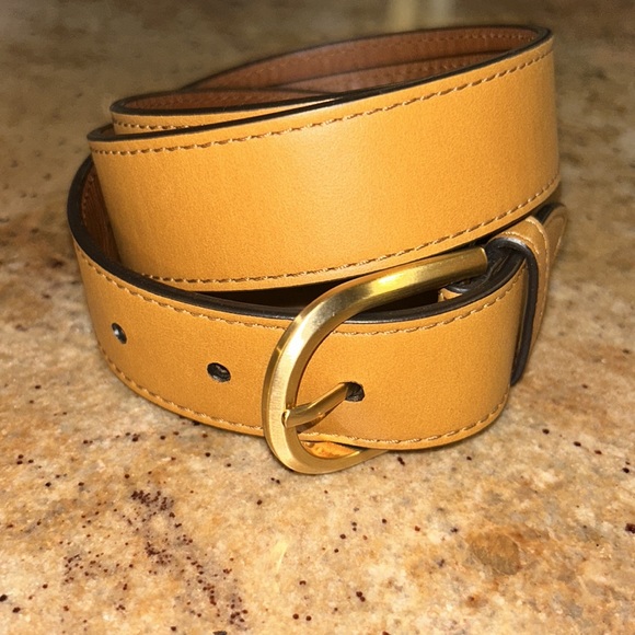Shinola Accessories Shinola Detroit Tan Belt With Gold